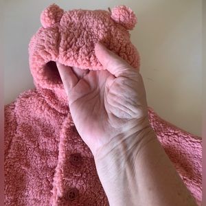 Baby Gap Mauve Teddy Bear Infant Coat
